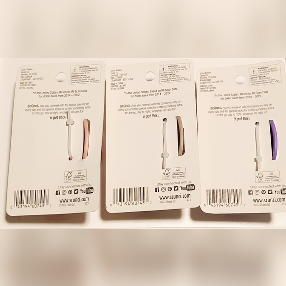 NWT 3×SCÜNCI LARGE HAIR CLAW SET + BONUS XL HAIR CLAW! - Picture 5 of 7